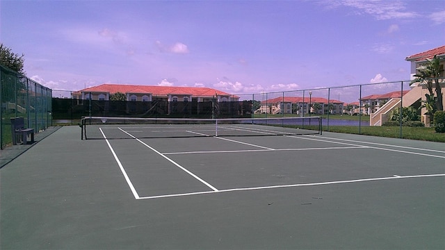 view of tennis court