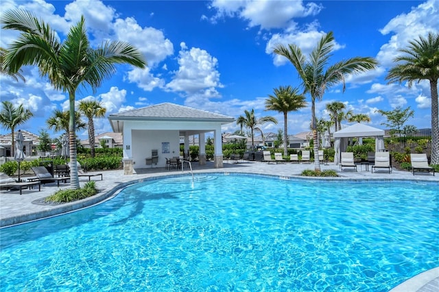 15625 San Lazzaro Ave, Bradenton, FL 34211 - community pool with a gazebo and a patio area