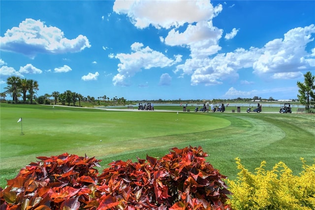 view of home's community featuring a water view