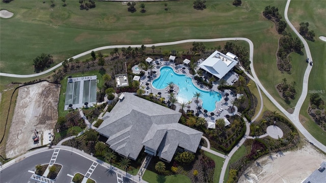 15625 San Lazzaro Ave, Bradenton, FL 34211 - aerial view of property and surrounding area featuring a pool area and a local golf course
