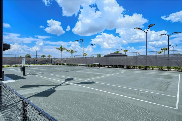 view of tennis court