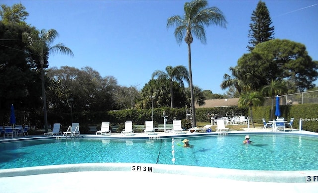 view of pool with a patio area