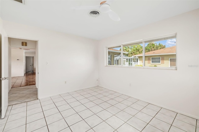 view of tiled empty room