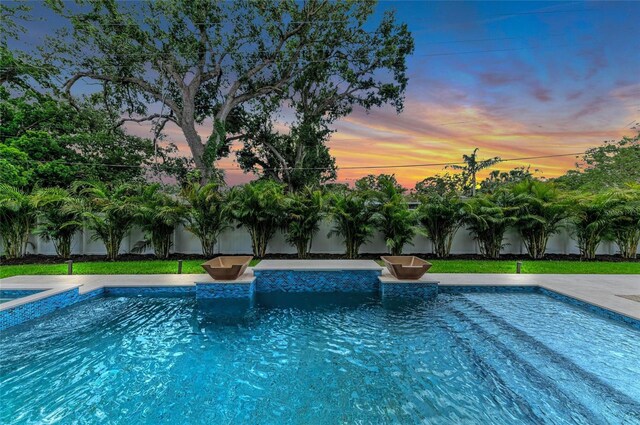 2038 Datura St, Sarasota, FL 34239 - view of swimming pool featuring a fenced in pool and a fenced backyard
