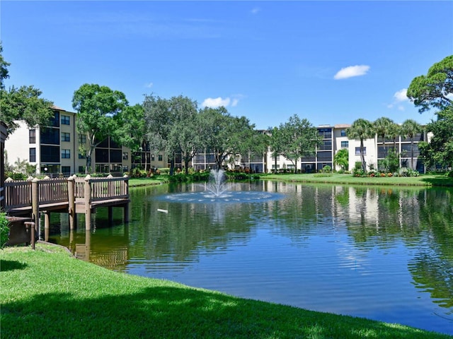 view of water feature