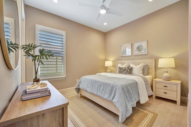 bedroom with ceiling fan