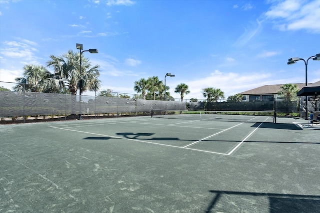 view of tennis court