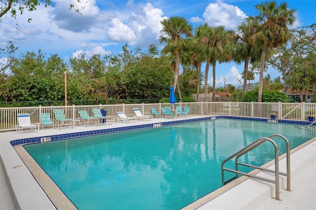 view of pool with a patio