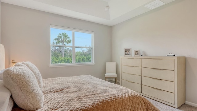 bedroom with carpet floors