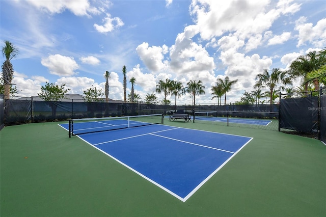 view of tennis court