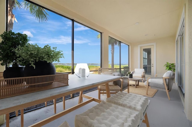 sunroom / solarium with plenty of natural light