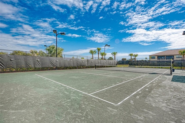 view of tennis court