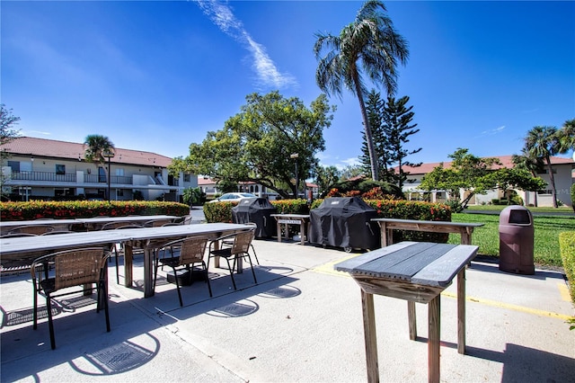 view of patio / terrace with area for grilling