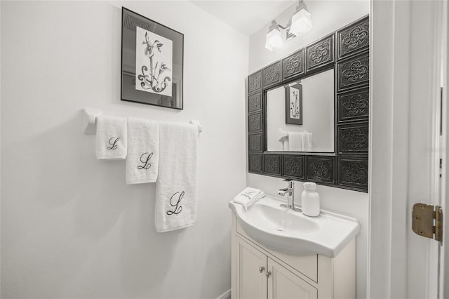 bathroom featuring vanity