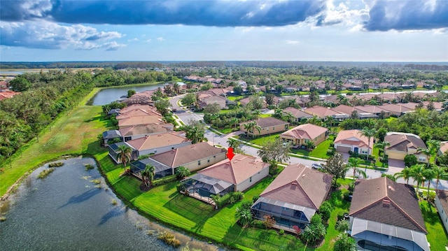 335 River Enclave Ct, Bradenton, FL 34212 - aerial perspective of suburban area with a large body of water
