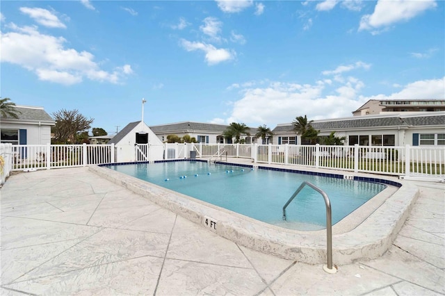 view of pool with a patio