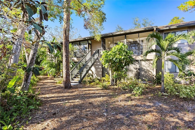 view of rear view of property