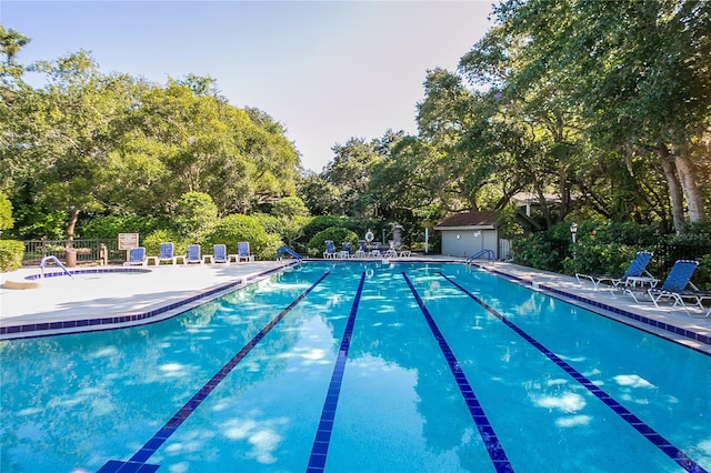 view of pool