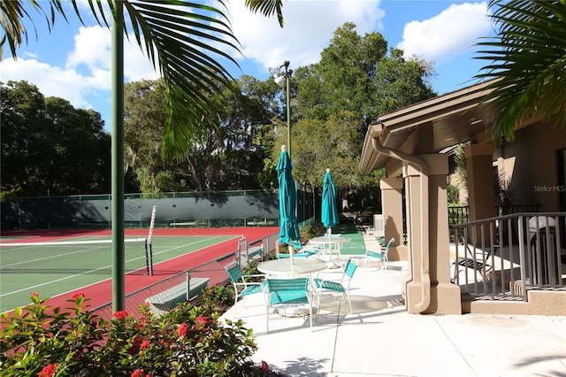 view of tennis court