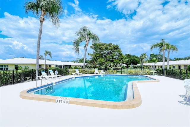 view of pool