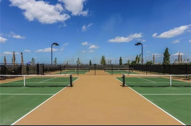 view of tennis court