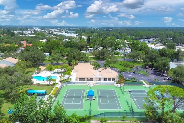 birds eye view of property