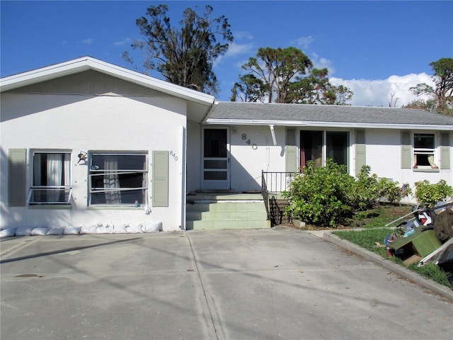 view of front of home