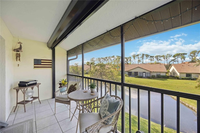 balcony featuring a residential view