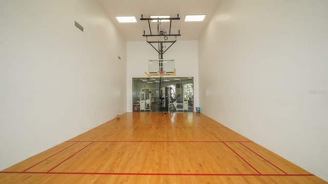 view of basketball court