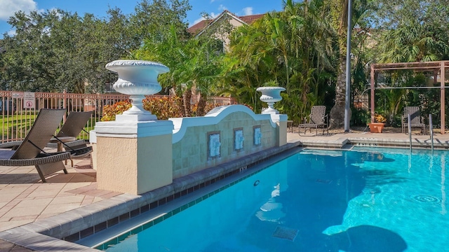 view of pool with a patio area