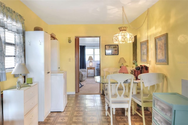 view of dining area