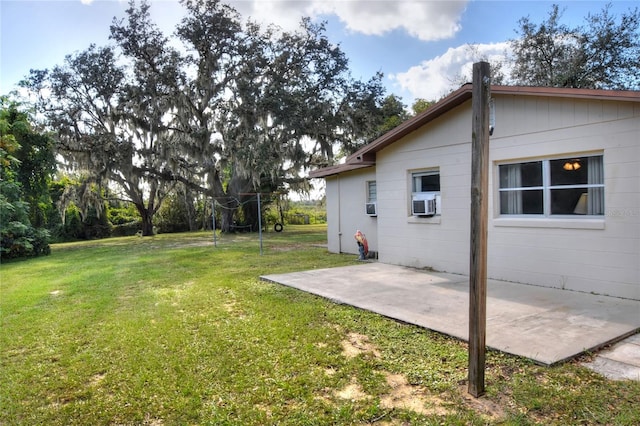 view of yard with a patio
