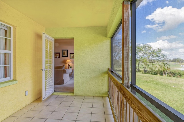 view of sunroom / solarium