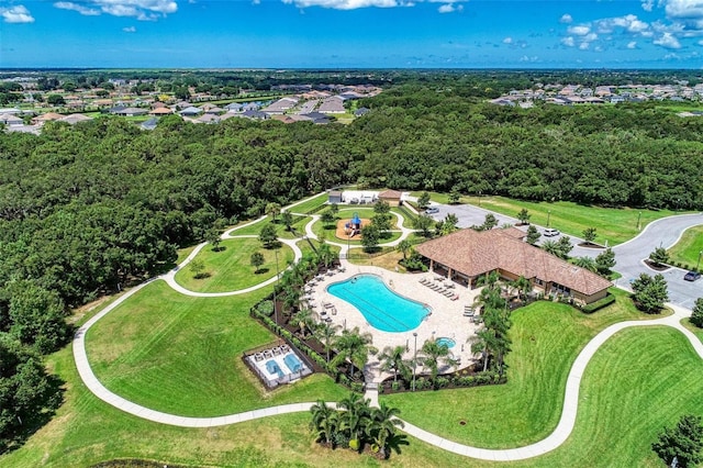 birds eye view of property