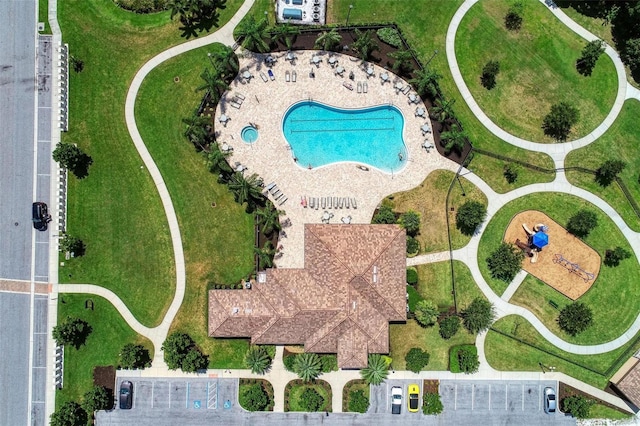 birds eye view of property