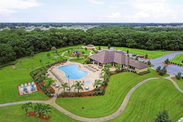 birds eye view of property