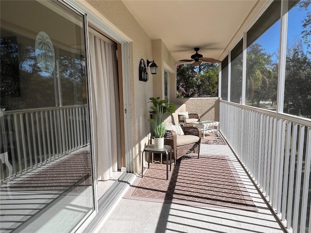 view of sunroom / solarium