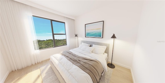 carpeted bedroom with multiple windows