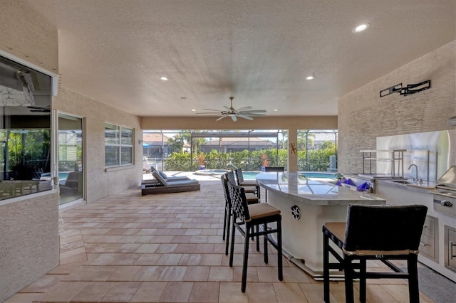 575 Fore Dr, Bradenton, FL 34208 - view of patio / terrace featuring an outdoor kitchen
