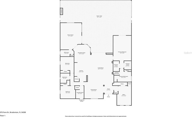 575 Fore Dr, Bradenton, FL 34208 - floor plan / room layout