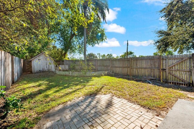 view of yard featuring a patio area