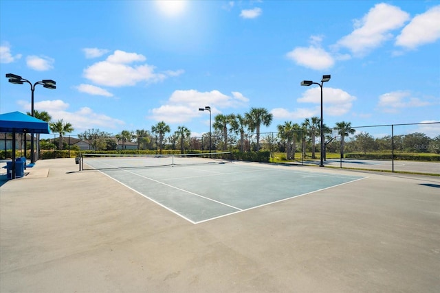 view of sport court