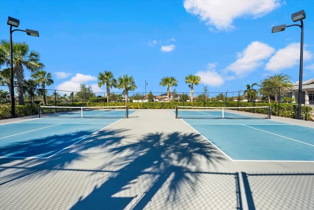 view of sport court