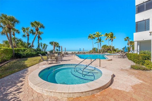 pool featuring a patio