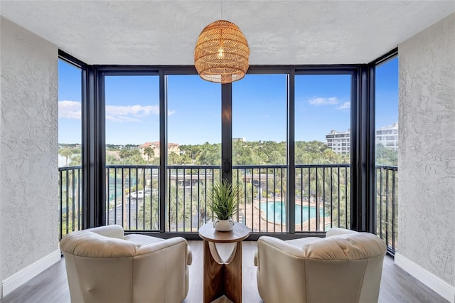 view of sunroom / solarium