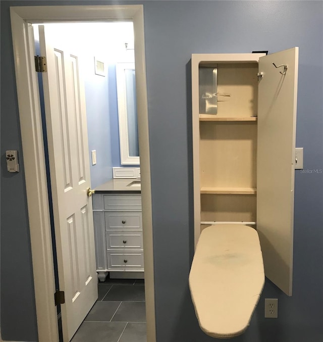 1446 56th St W Unit 1446, Bradenton, FL 34209 - bathroom with tile patterned floors and vanity