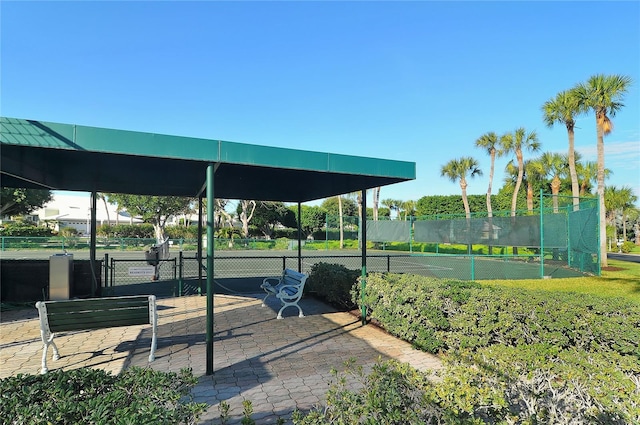 view of tennis court