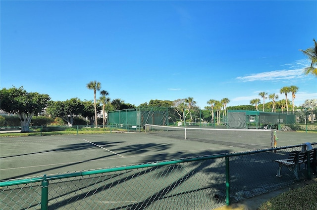 view of tennis court