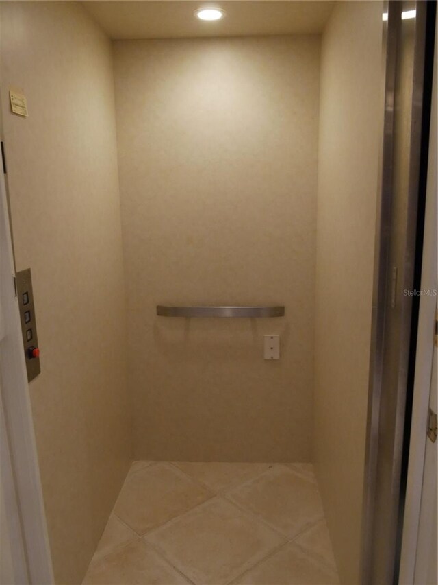 bathroom featuring tile patterned flooring