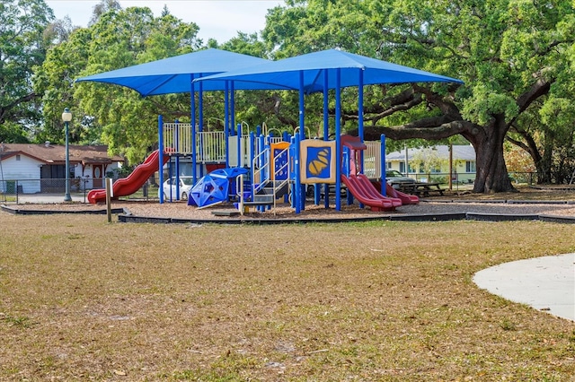 view of play area